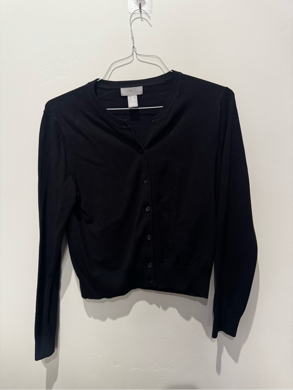 H&M Black Button-Up Women's Cardigan